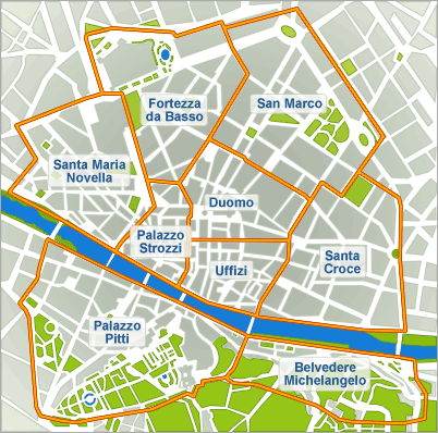 Mappa di Firenze