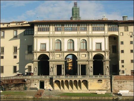 Uffizi Gallery from River Arno